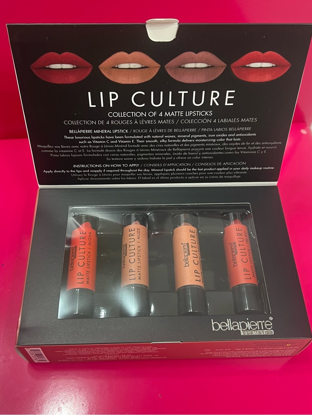Bellapierre Lip Culture Matte Lipstick Set - Red & Nude